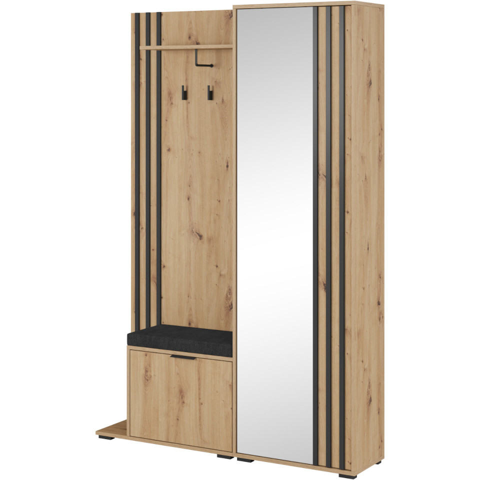 Черен гардероб Laila Dab Artisan