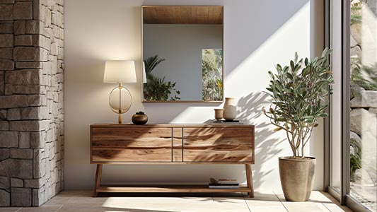 Стая с дървени акценти - как да комбинираме мебели и аксесоари?